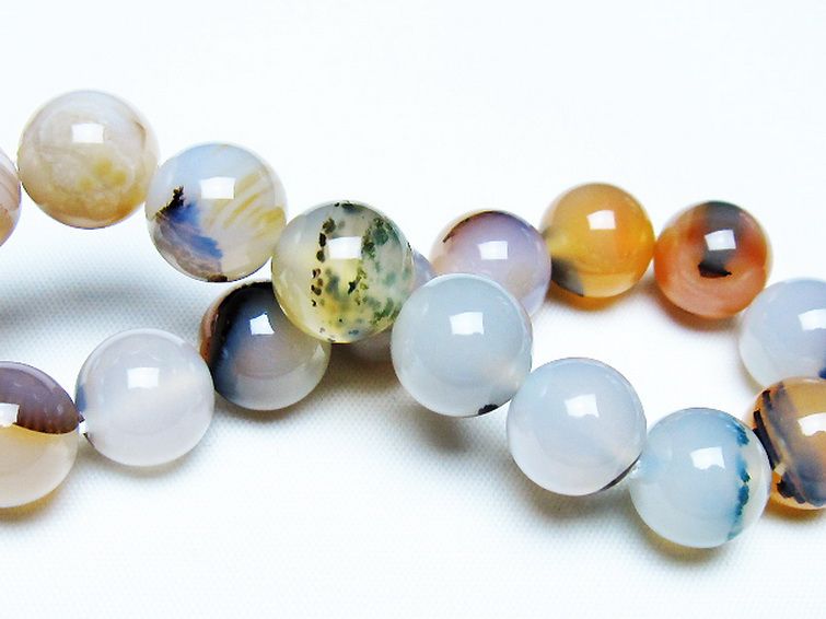 デンドリック アゲート ブレスレット 12mm [T108-6379] 2枚目