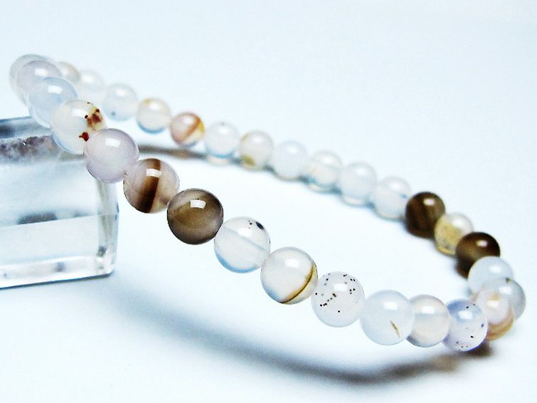 デンドリック アゲート ブレスレット 6mm [t108-6420] 1枚目