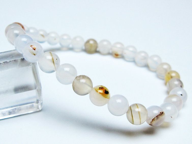 デンドリック アゲート ブレスレット 6mm [t108-6424] 1枚目