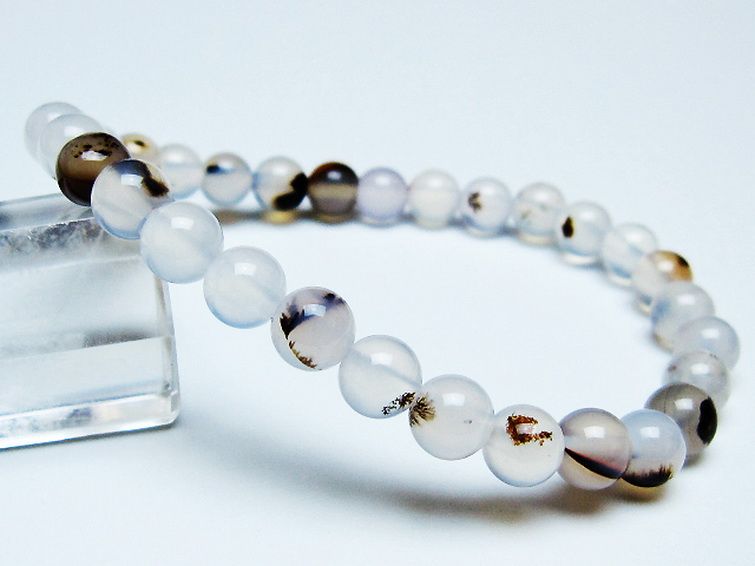 デンドリック アゲート ブレスレット 6mm [t108-6426] 1枚目