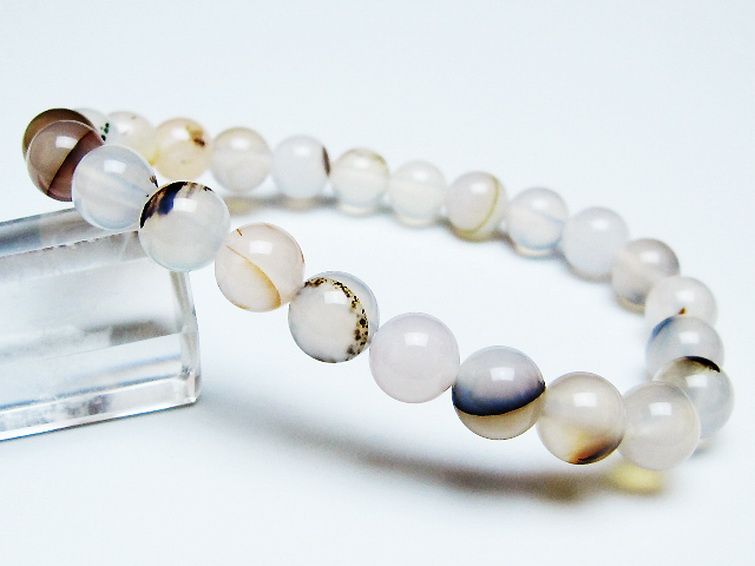 デンドリック アゲート ブレスレット 8mm [t108-6448] 1枚目