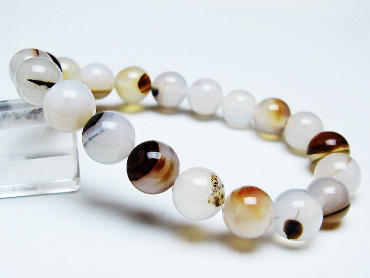 デンドリック アゲート ブレスレット 10mm [t108-6456] 1枚目