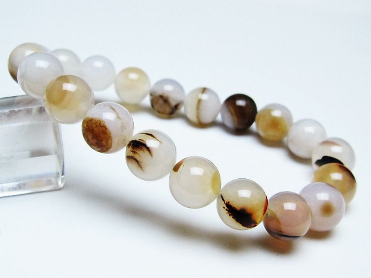 デンドリック アゲート ブレスレット 10mm [t108-6464] 1枚目