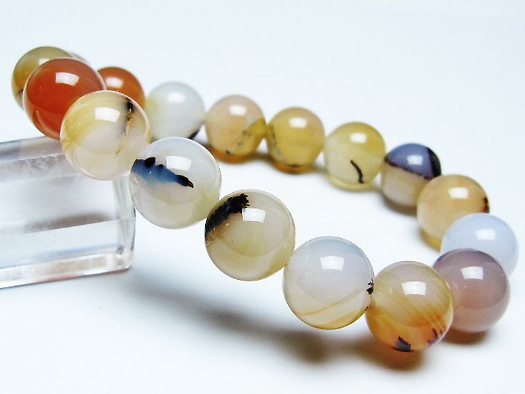 デンドリック アゲート ブレスレット 12mm [t108-6483] 1枚目