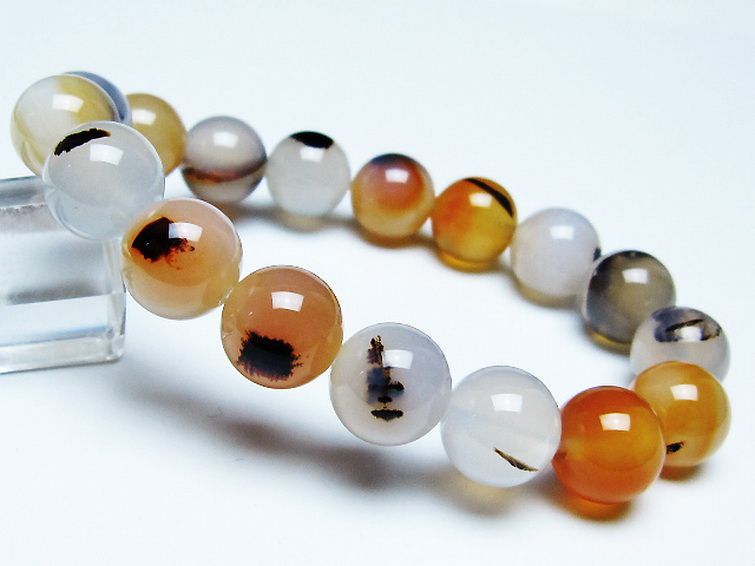 デンドリック アゲート ブレスレット 12mm [t108-6489] 1枚目