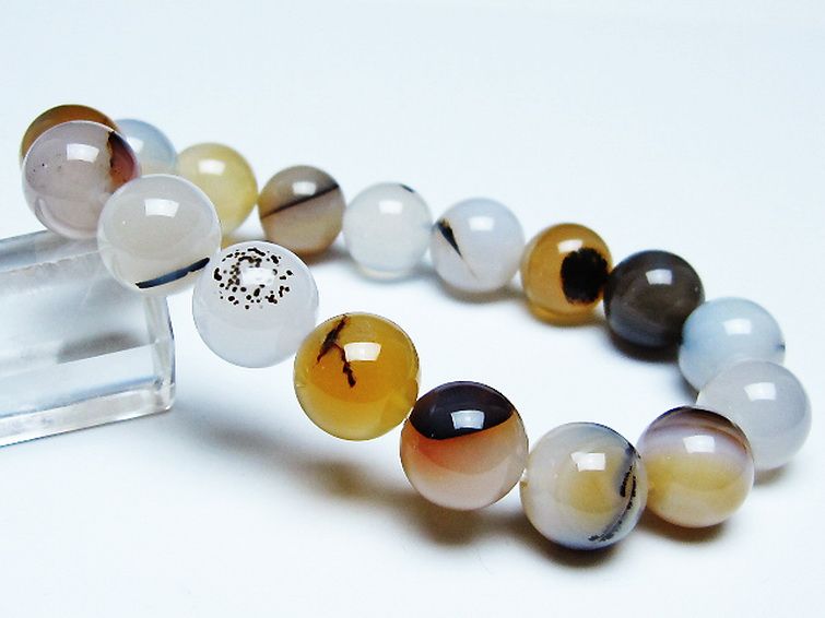 デンドリック アゲート ブレスレット 12mm [t108-6493] 1枚目