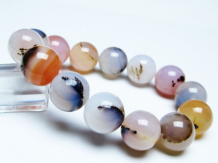 デンドリック アゲート ブレスレット 16mm [t108-6495] 1枚目