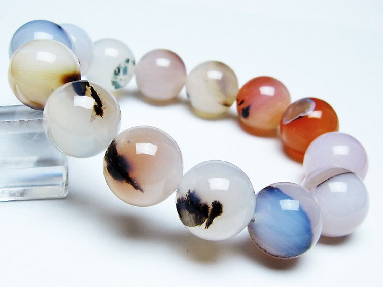 デンドリック アゲート ブレスレット 16mm [t108-6500] 1枚目