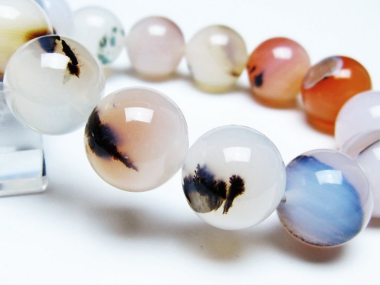 デンドリック アゲート ブレスレット 16mm [t108-6500] 3枚目