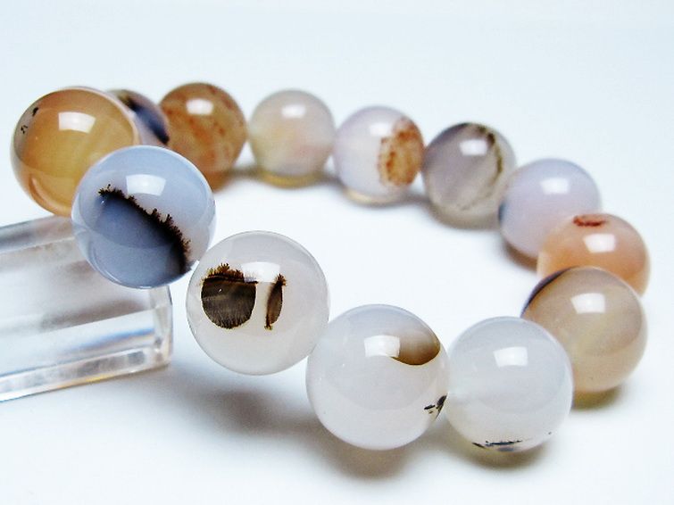 デンドリック アゲート ブレスレット 16mm [t108-6505] 1枚目