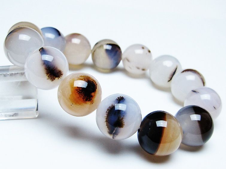 デンドリック アゲート ブレスレット 16mm [t108-6513] 1枚目