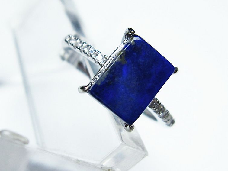 ラピスラズリ 指輪 (16号) [t109-2519] 2枚目