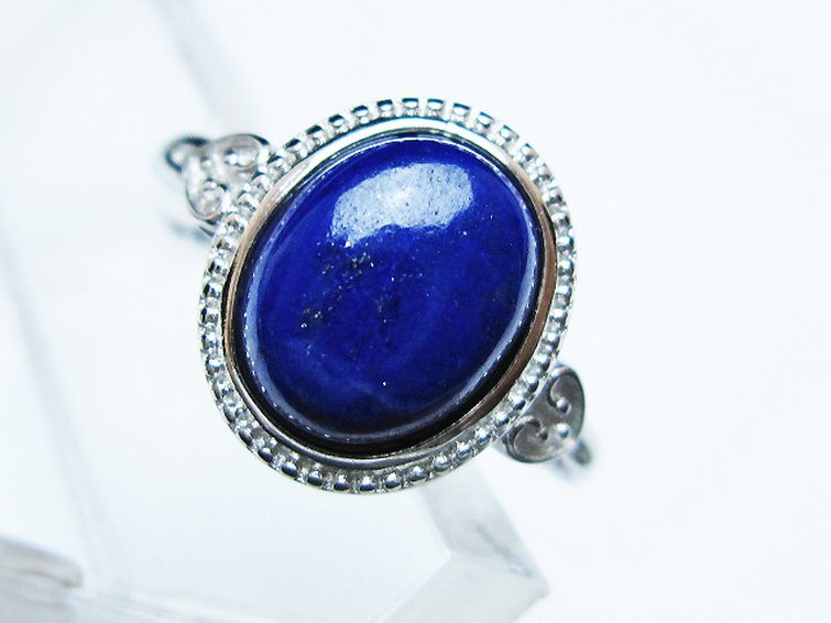 ラピスラズリ 指輪 (16号)[T109-3274] 2枚目