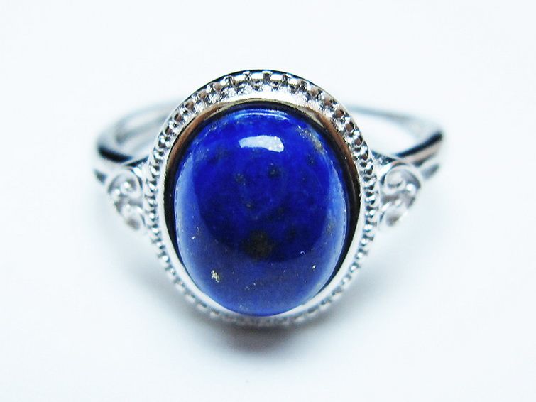 ラピスラズリ 指輪 (16号)[T109-3300] 1枚目