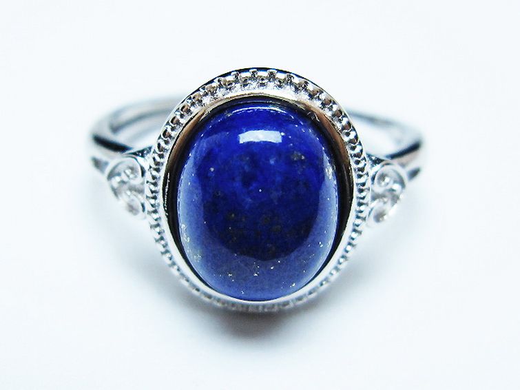 ラピスラズリ 指輪 (16号)[T109-3303] 1枚目
