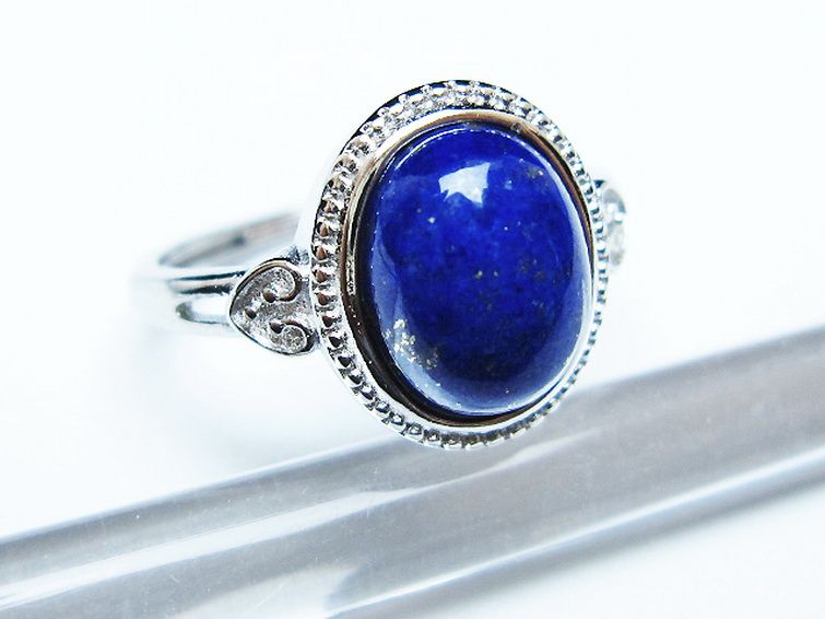 ラピスラズリ 指輪 (16号)[T109-3303] 3枚目