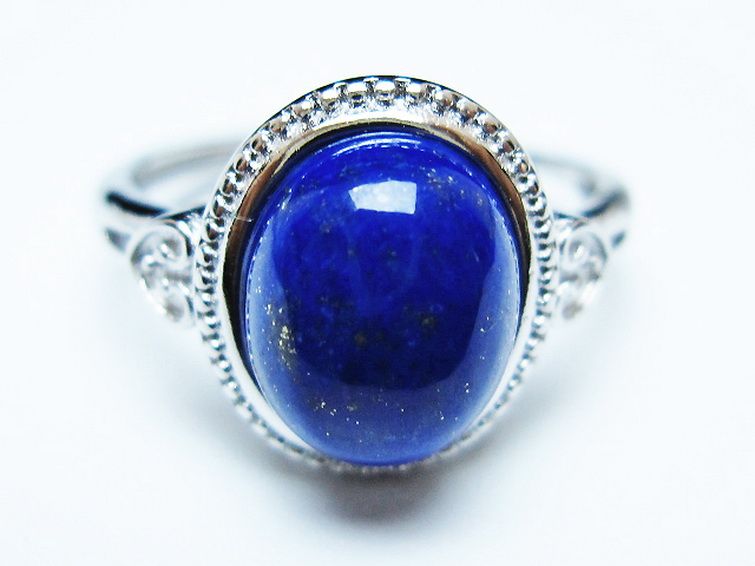 ラピスラズリ 指輪 (17号) [t109-3325] 1枚目