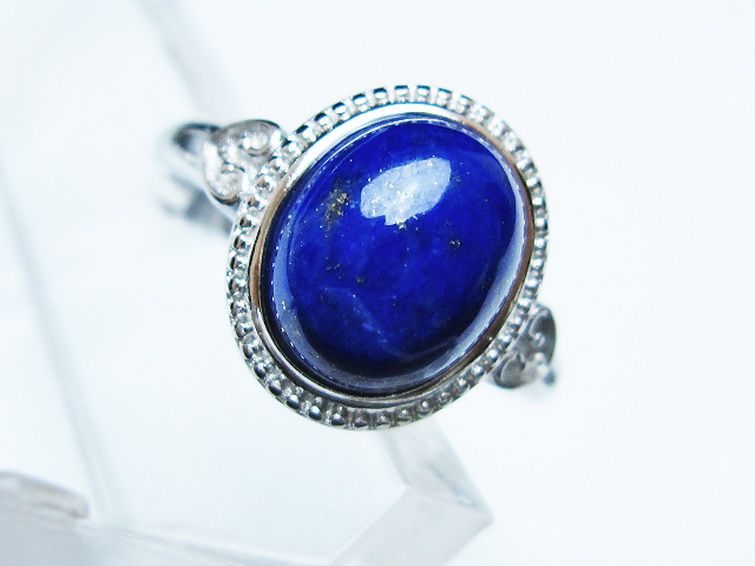 ラピスラズリ 指輪 (17号) [t109-3325] 2枚目