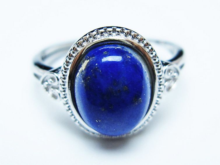 ラピスラズリ 指輪 (16号)[T109-3331] 1枚目