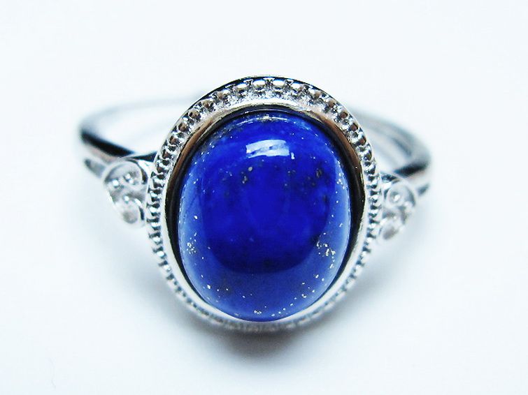 ラピスラズリ 指輪 (17号) [t109-3342] 1枚目