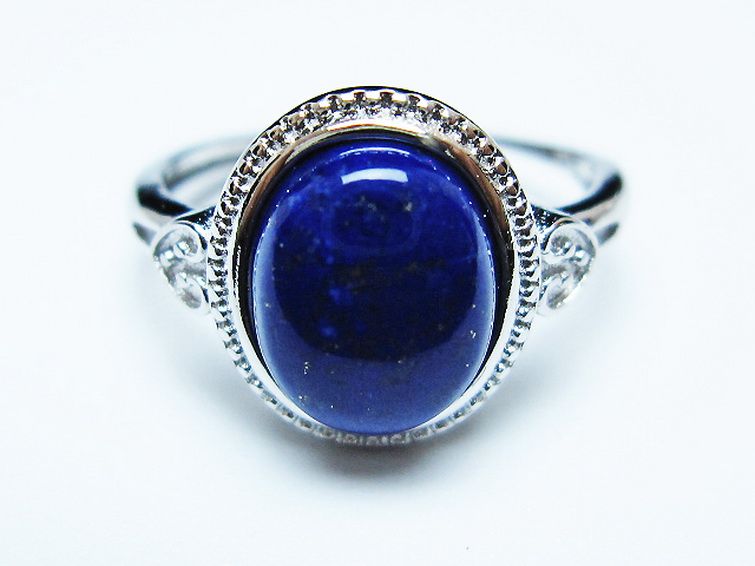 ラピスラズリ 指輪 (16号) [t109-3347] 1枚目