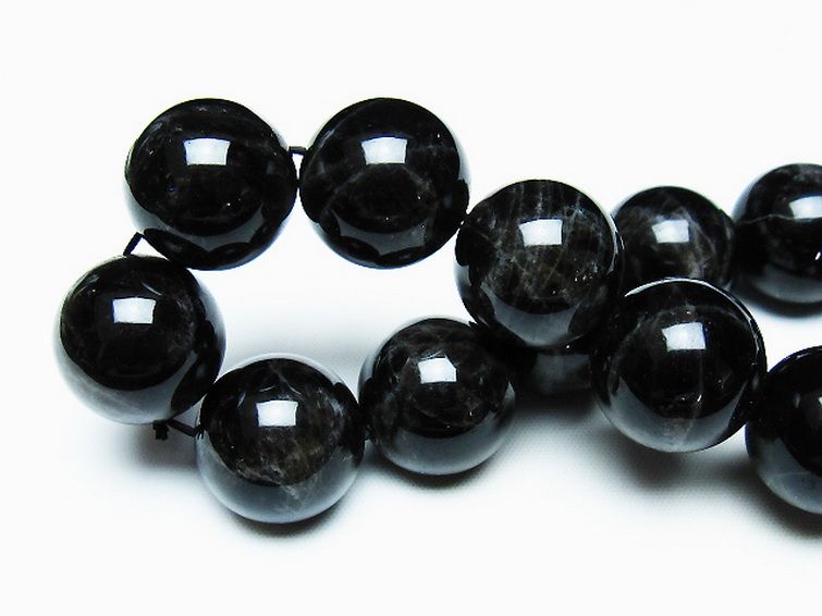 モリオン 純天然 黒水晶 ブレスレット 18mm [T112-7015] 2枚目