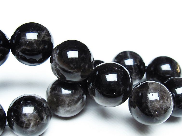 モリオン 純天然 黒水晶 ブレスレット 18mm [T112-7166] 2枚目