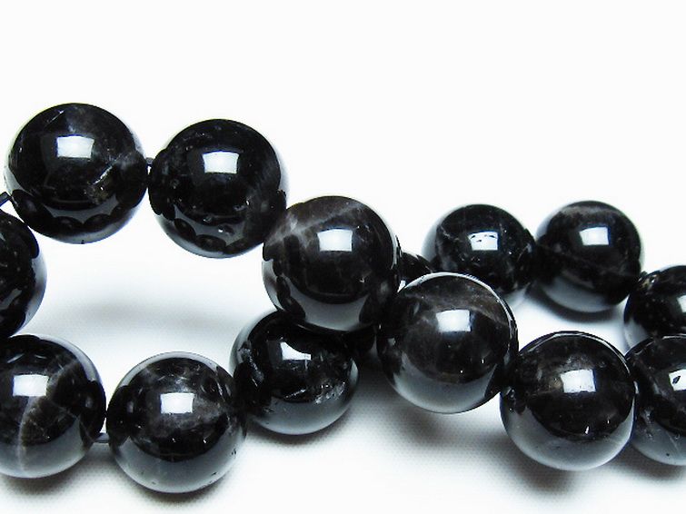 モリオン 純天然 黒水晶 ブレスレット 16mm [T112-7256] 2枚目