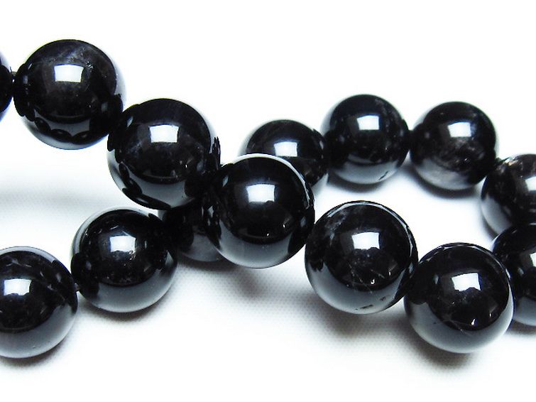 モリオン 純天然 黒水晶 ブレスレット 14mm [T112-7269] 2枚目