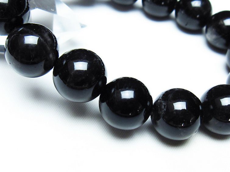 モリオン 純天然 黒水晶 ブレスレット 14mm [T112-7269] 3枚目
