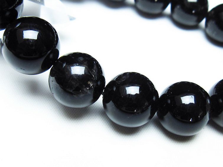 モリオン 純天然 黒水晶 ブレスレット 14mm [t112-7270] 3枚目