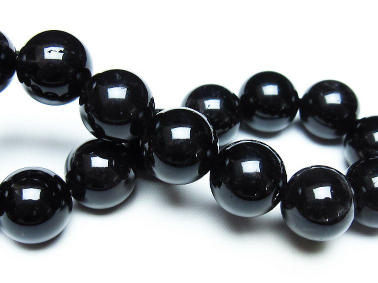 モリオン 純天然 黒水晶 ブレスレット 14mm [T112-7271] 2枚目