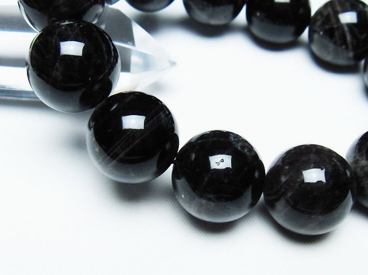 モリオン 純天然 黒水晶 ブレスレット 18mm [t112-7385] 3枚目