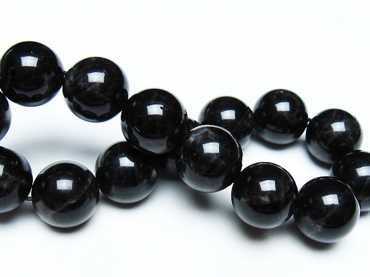 モリオン 純天然 黒水晶 ブレスレット 14mm [T112-7423] 2枚目