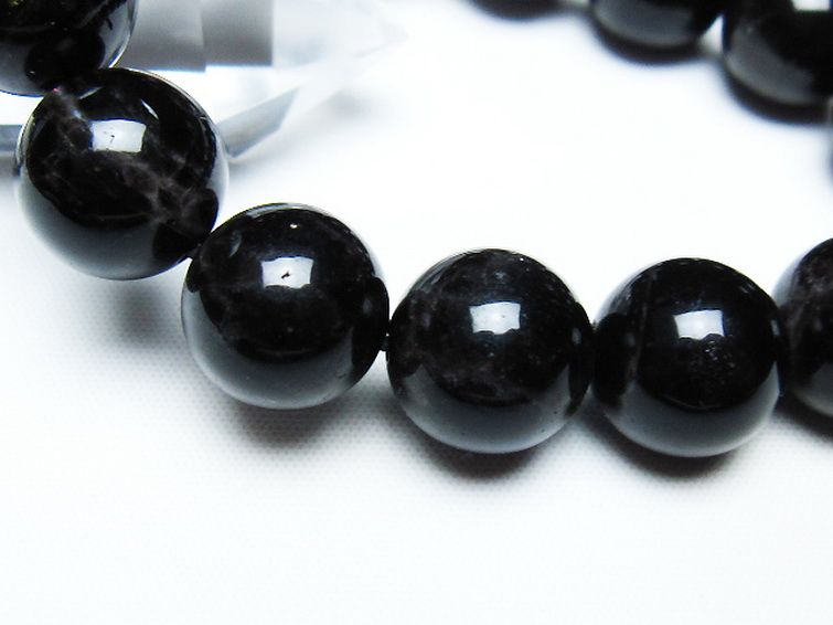 モリオン 純天然 黒水晶 ブレスレット 14mm [T112-7427] 3枚目