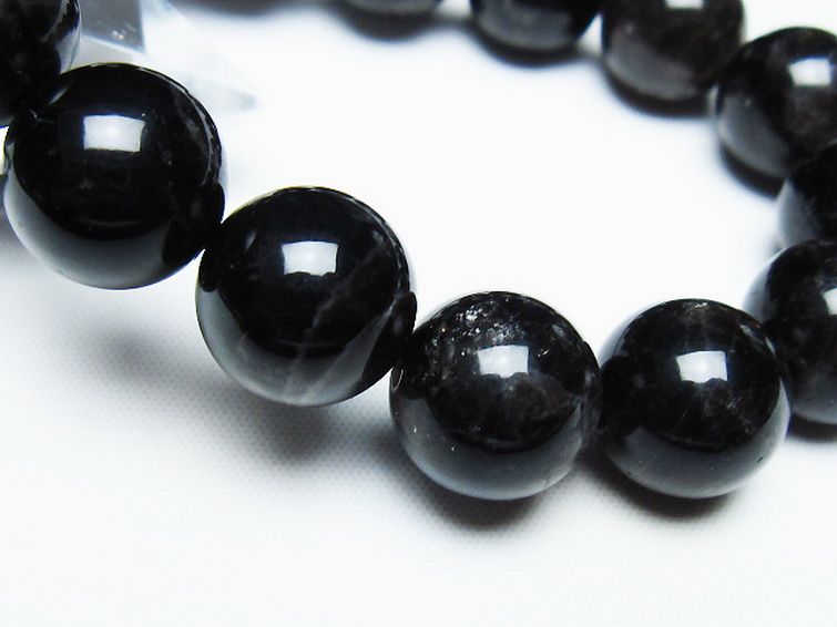 モリオン 純天然 黒水晶 ブレスレット 14mm [t112-7437] 3枚目