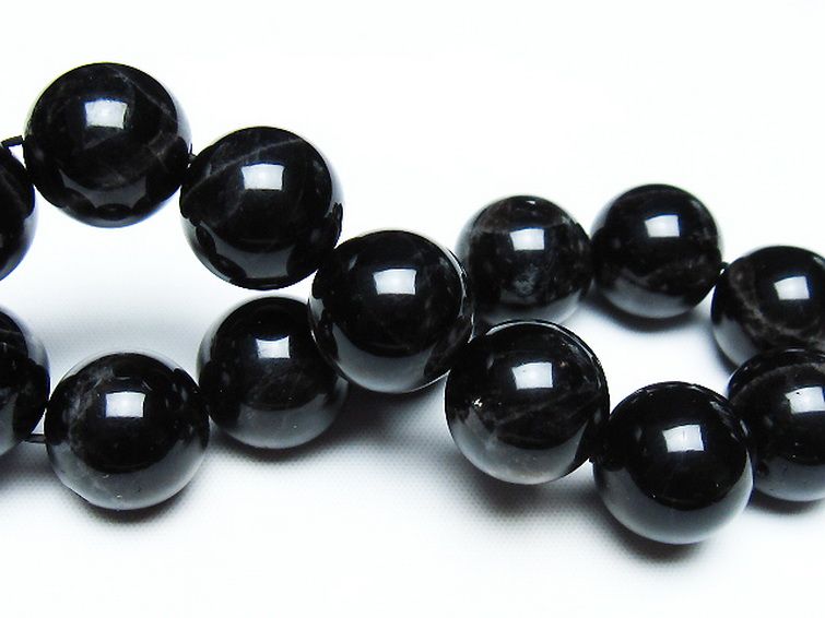 モリオン 純天然 黒水晶 ブレスレット 16mm [T112-7440] 2枚目