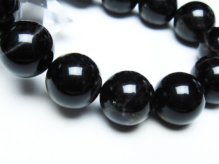 モリオン 純天然 黒水晶 ブレスレット 16mm [T112-7440] 3枚目