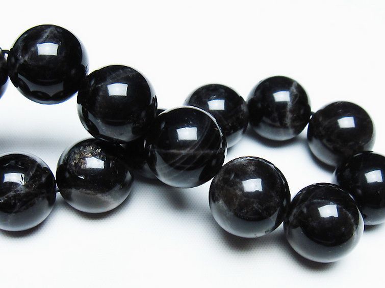 モリオン 純天然 黒水晶 ブレスレット 16mm [T112-7441] 2枚目