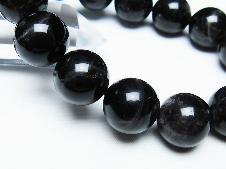 モリオン 純天然 黒水晶 ブレスレット 16mm [T112-7441] 3枚目