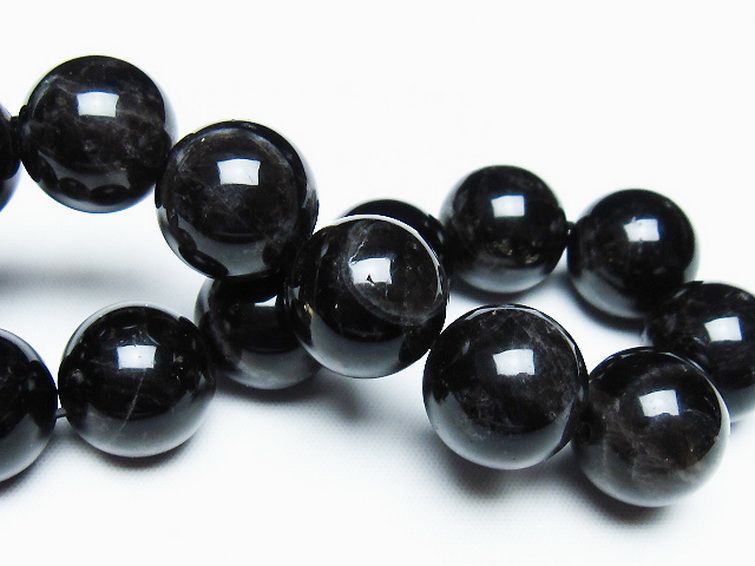 モリオン 純天然 黒水晶 ブレスレット 16mm [T112-7445] 2枚目