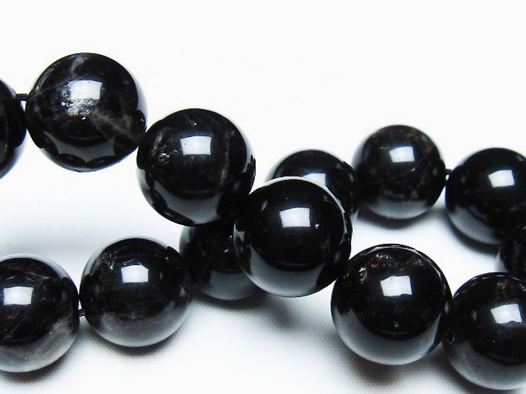 モリオン 純天然 黒水晶 ブレスレット 16mm [T112-7446] 2枚目