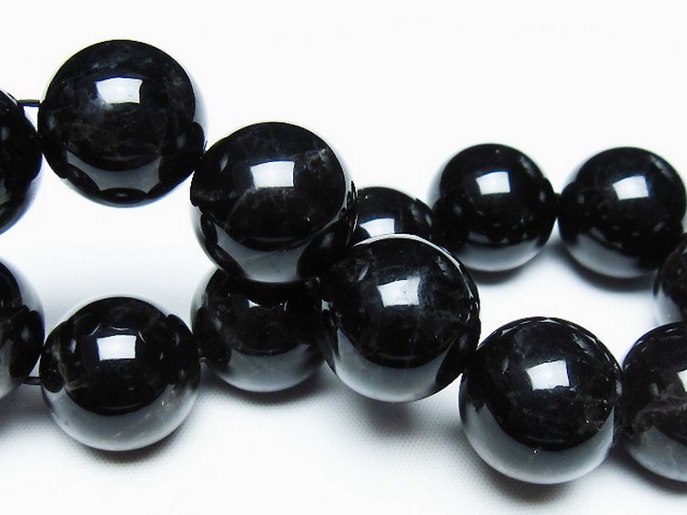 モリオン 純天然 黒水晶 ブレスレット 18mm [T112-7453] 2枚目