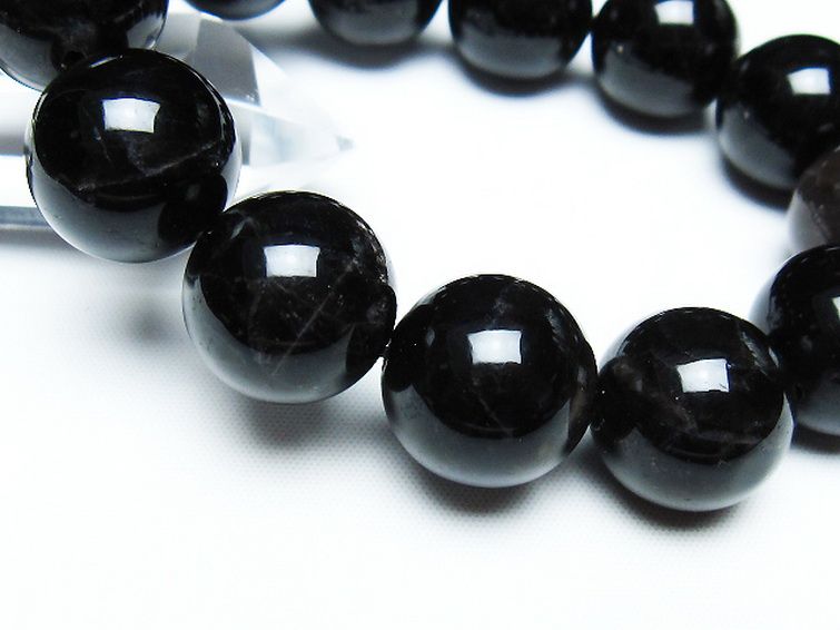 モリオン 純天然 黒水晶 ブレスレット 18mm [t112-7455] 3枚目
