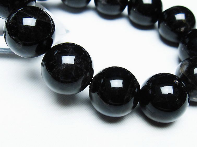 モリオン 純天然 黒水晶 ブレスレット 18mm [T112-7458] 3枚目