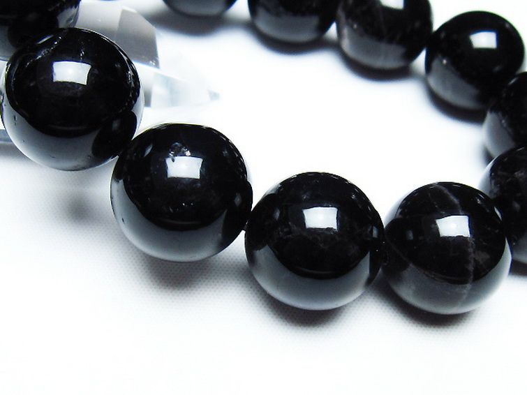 モリオン 純天然 黒水晶 ブレスレット 18mm [T112-7462] 3枚目