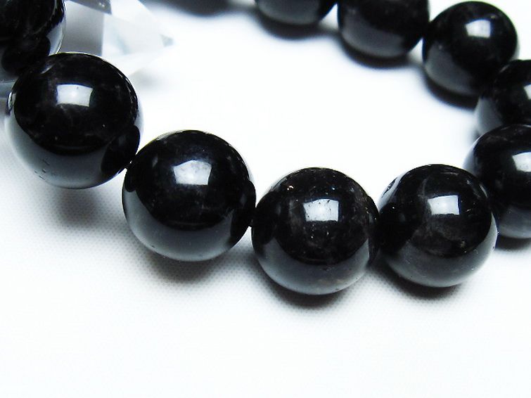モリオン 純天然 黒水晶 ブレスレット 16mm [T112-7467] 3枚目