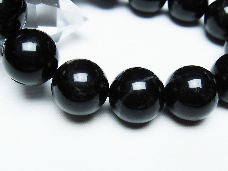 モリオン 純天然 黒水晶 ブレスレット 16mm [T112-7468] 3枚目