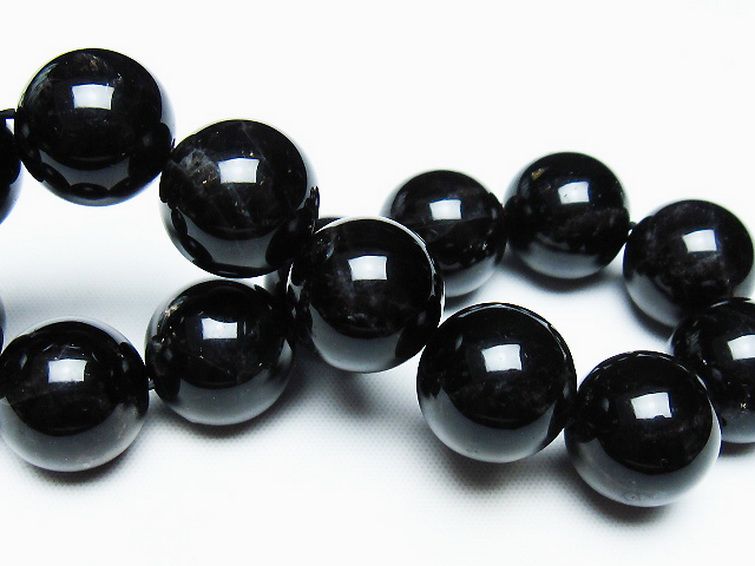 モリオン 純天然 黒水晶 ブレスレット 16mm [T112-7470] 2枚目