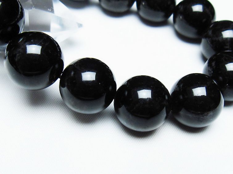 モリオン 純天然 黒水晶 ブレスレット 16mm [T112-7470] 3枚目